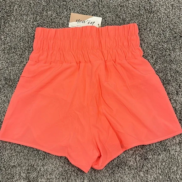 NWT New In neon coral active shorts size small. - Picture 5 of 7